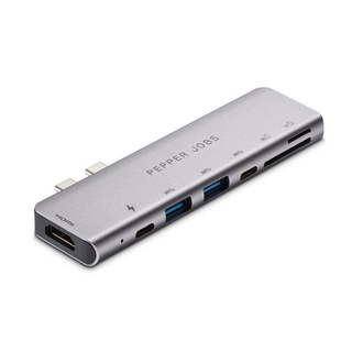 Pepper Jobs Dual USB-C Hub for MacBook Pro 13"/15" (2016-2018 models)