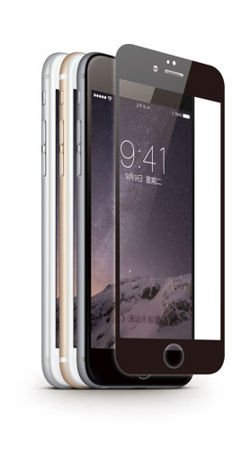Szkło ochronne 0,15mm iPhone 6/6S na cały ekran (czarna ramka) - JCPAL Perfect Glass