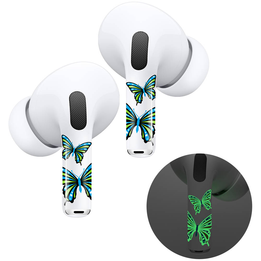RockMax Art Skins Butterfly Glow with applicator for AirPods Pro 2/ Pro