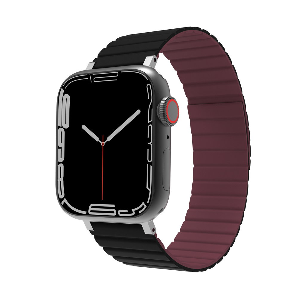 Black red apple watch band hot sale