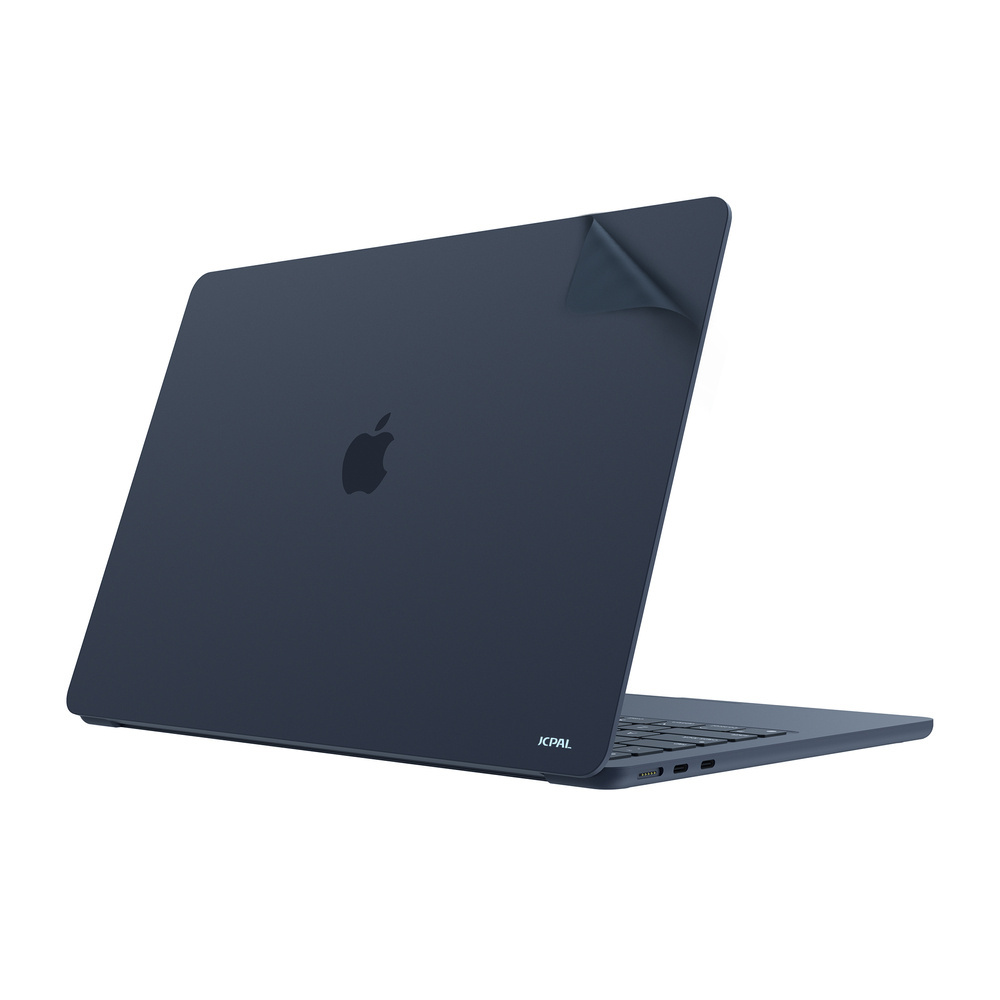 JCPal MacGuard Two-in-One Skin Set (Midnight, Top skin+Back skin) for  MacBook Air13