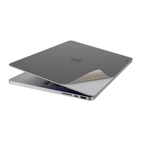 JCPal MacGuard Two-in-One Skin Set (Silver Top skin+Back skin) for  MacBook Pro16"（2021.10）