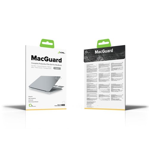 MacGuard for MacBook Air to 2018 13" - Silver (2 w 1) (Lightning Apple)