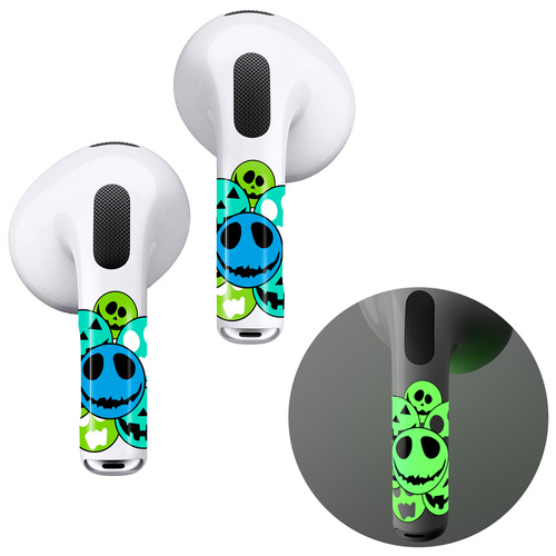 RockMax Art Skins Emoji Glow with applicator for AirPods 3