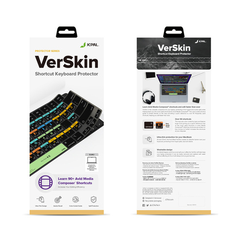 VerSkin Avid Media Composer Shortcut Keyboard Protector - MacBook Pro 14"/16" MacBook Air 13"