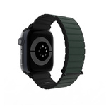 JCPal FlexDuo Apple Watch Band (Black/Midnight Green) for Apple Watch 1-8th, SE1-2nd (38/40/41mm)