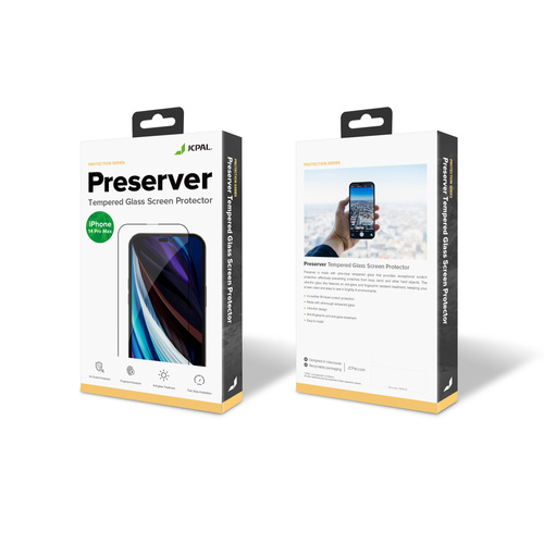 JCPAL Preserver Glass (czarna ramka) iPhone 14 Pro MAX - Szkło ochronne iPhone 14 Pro MAX na cały ekran