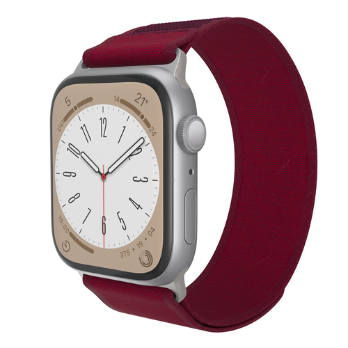 JCPal FlexLoop Apple Watch Band for Wine Red 42/44/45/49mm)