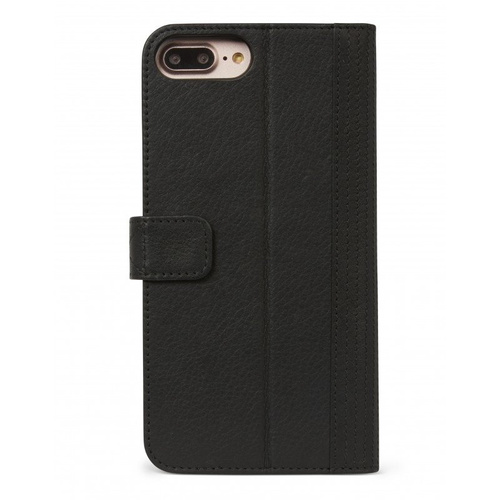 Etui - portfel skórzany 2 w 1 Decoded (czarny) - DECODED Leather 2-in1 Wallet Case iPhone 8 Plus / 7 Plus/ 6 Plus/ 6s Plus