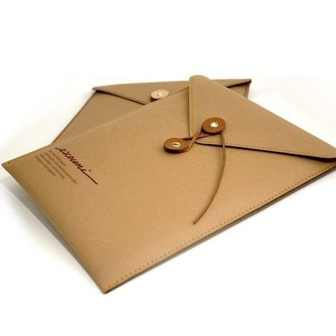 Etui na iPad 11" - Non Kraft Paper (zielony - biały filc w środku)