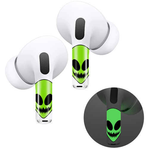 RockMax Art Skins Skull Glow with applicator for AirPods Pro 2/ Pro 