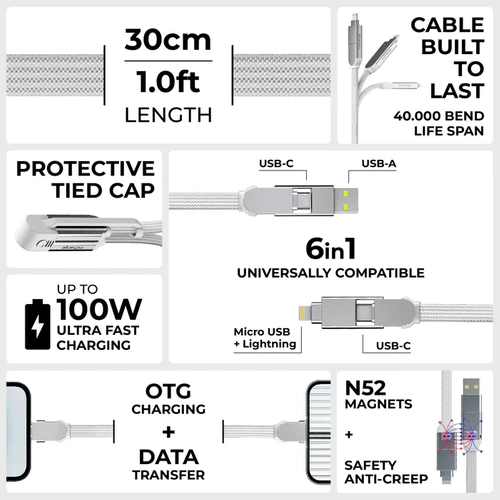 Rolling Square - inCharge XL 30cm White