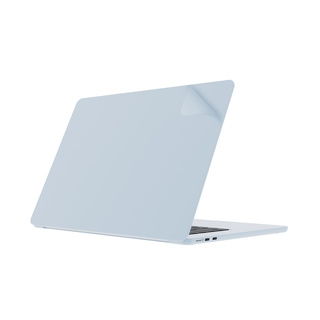 JCPal MacGuard Two-in-One Skin Set (Sky Blue, Top skin+Back skin) for MacBook Air15"(M2,2022)