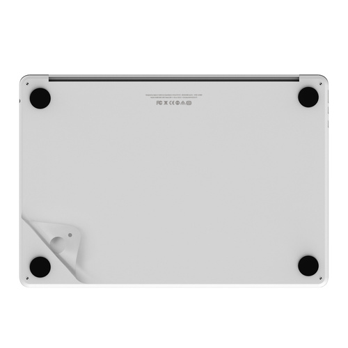JCPal MacGuard Two-in-One Skin Set (Silver, Top skin+Back skin) for MacBook Air13"(M2,2022)