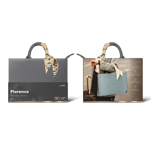 JCPAL Florence Briefcase Sleeve (Stone) 13/14 inch