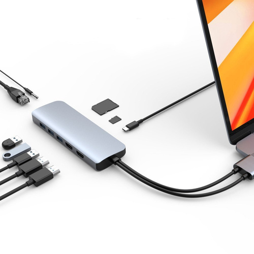 HyperDrive Thunderbolt 3 USB-C Hub for MacBook Pro (Silver)