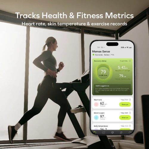Momax - 1-Sense Smart Ring #8 (Grey)
