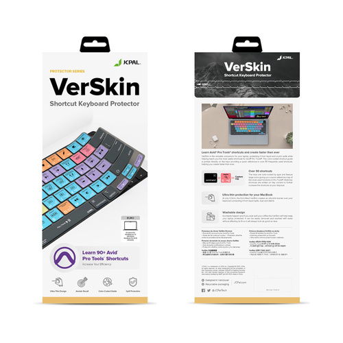 VerSkin Avid Pro Tools Shortcut Keyboard Protector - MacBook Pro 14"/16" MacBook Air 13"