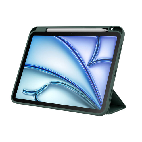 JCPAL DuraPro Protective Folio Case for iPad Air 11-inch (M2,2024) - Midnight Green