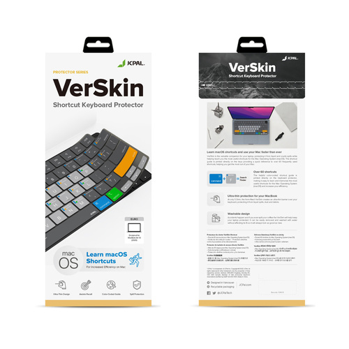 VerSkin Apple MacOS Shortcut Keyboard Protector - MacBook Air 13 M1 EU Layout