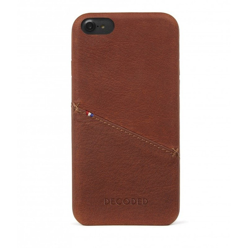 Etui skórzane Decoded (Brązowy) - DECODED Leather Back Cover for iPhone 8 / 7 / 6S