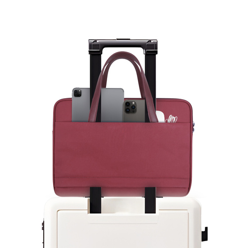 JCPal Milan briefcase Sleeve for 13/14-inch, Ruby-Red