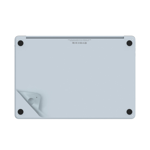 JCPal MacGuard Two-in-One Skin Set (Sky Blue, Top skin+Back skin) for MacBook Air15"(M2,2022)