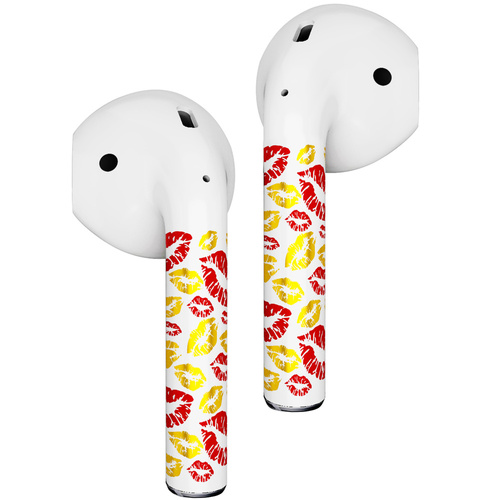 RockMax Art Skins Gold Lips with applicator for AirPods 1/2 