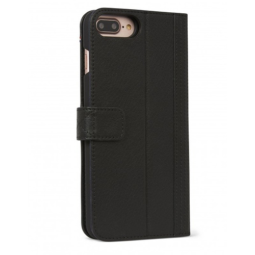 Etui - portfel skórzany 2 w 1 Decoded (czarny) - DECODED Leather 2-in1 Wallet Case iPhone 8 Plus / 7 Plus/ 6 Plus/ 6s Plus