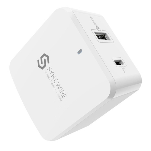 SYNCWIRE Wall Charger PD QC3.0+USB-C3.0 2Ports (EU/US/UK)