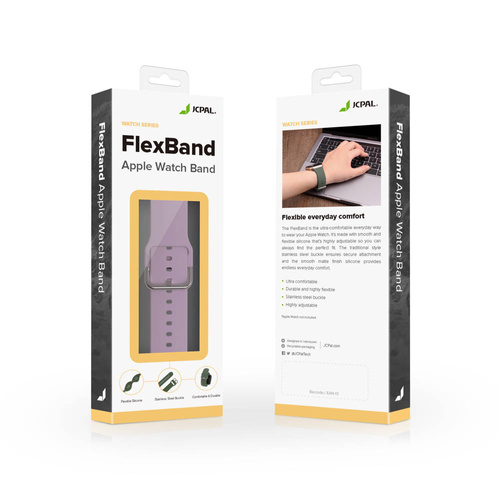 JCPal FlexBand Apple Watch Band for Pink Purple (42/44/45mm)