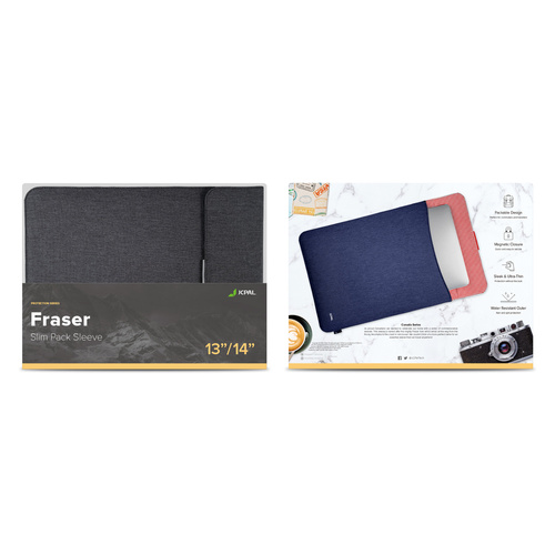 JCPal Fraser Sleeves for Macbooks 13/14" - Charcoal