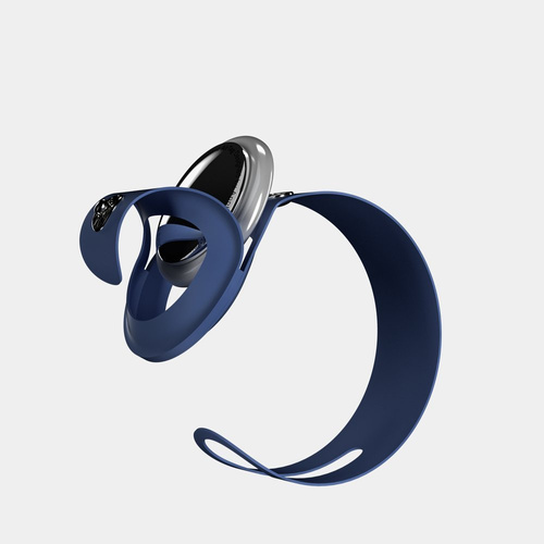 Hi5 - AirTag Silicon Stripe - liliowy (outlet bez możliwości zwrotu)