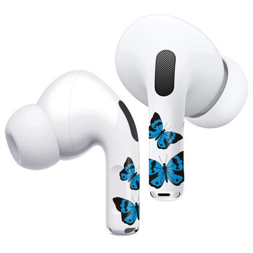 RockMax Art Skins Blue Butterfly with applicator for AirPods Pro 2/ Pro 