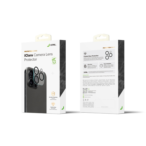 JCPal iClara Camera Lens Protection - iPhone 16 /16 Plus