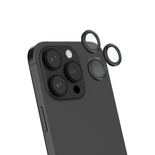JCPal Preserver Camera Lens Protection - iPhone 14 Pro/14 Pro Max (Space Black)
