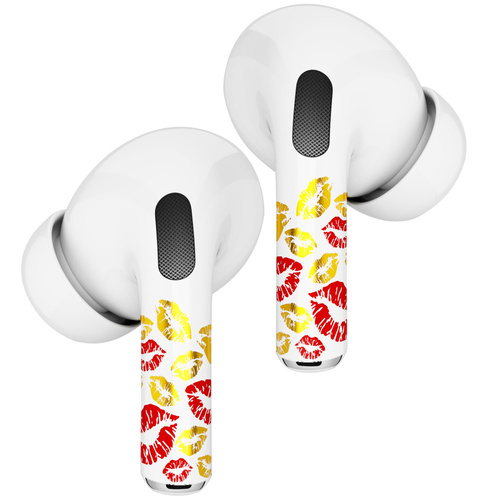 RockMax Art Skins Gold Lips with applicator for AirPods Pro 2/ Pro 