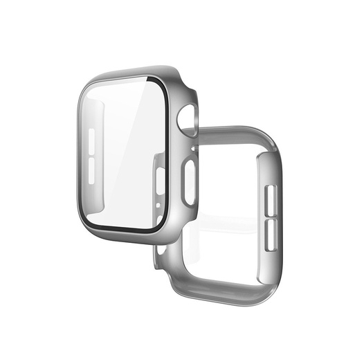 Hi5 Defender Silver - Etui ochronne ze szkłem dla Apple Watch 40mm