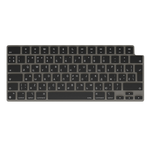 JCPal VerSkin Protector w. KeyBoard Layout Russian for MacBook Air13 (M2/M3/M4) MacBook Pro14/16(M1/M2/M3/M4 /Air15 (M2/M3/M4) EU
