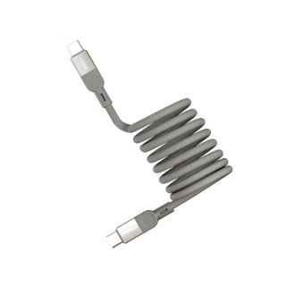 MOMAX Mag.Link 100W USB-C to USB-C Magnetic Cable 2m  (Titanium)