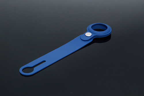 Hi5 - AirTag Silicon Stripe - głęboki niebieski