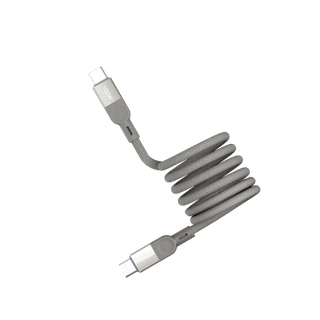 MOMAX Mag.Link 100W USB-C to USB-C Magnetic Cable 1m  (Titanium)