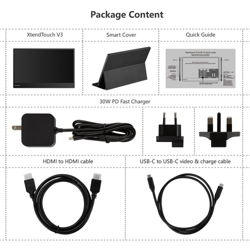 XtendTouch 15.6" IPS USB-C touch monitor