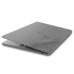 JCPal MacGuard Two-in-One Skin Set (Space Gray, Top skin+Back skin) for MacBook Air13"（M2,2022）