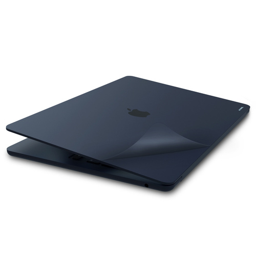 JCPal MacGuard Two-in-One Skin Set (Midnight, Top skin+Back skin) for MacBook Air15"(M2,2023)