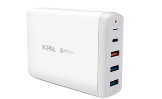 JCPAL USB-C PD Multiport Desktop Charger - ładowarka sieciowa (biała)