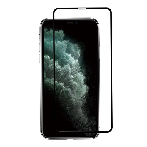 JCPAL Hardness Glass iPhone 11 PRO MAX/ XS MAX (czarna ramka) - Szkło ochronne iPhone 11 PRO MAX / XS MAX  na cały ekran