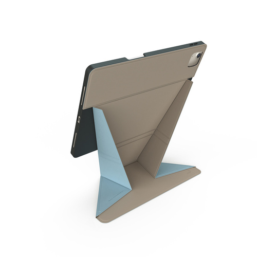 JCPal SlimFlex Folio Case with Pencil Holder (Khaki Brown/Blue) for iPad Pro11- inch(1-4th,2018-2022) /iPad Air 10.9-inch(4-5th,2020/2022)