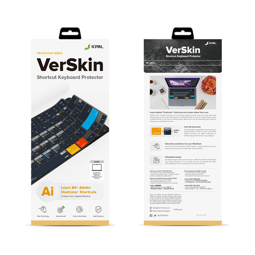 VerSkin Adobe Illustrator Shortcut Keyboard Protector - MacBook Pro 14"/16" MacBook Air 13"