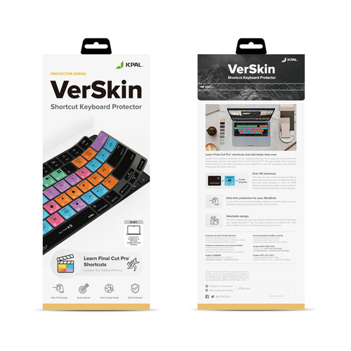 VerSkin Apple Final Cut Shortcut Keyboard Protector - MacBook Pro 14"/16" MacBook Air 13"